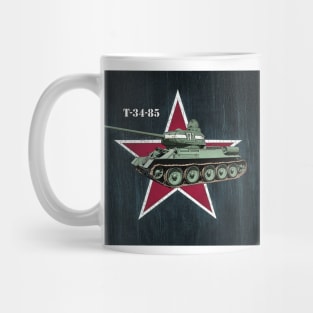 T-34-85 Russian Tank "Red Storm Rising" Mug